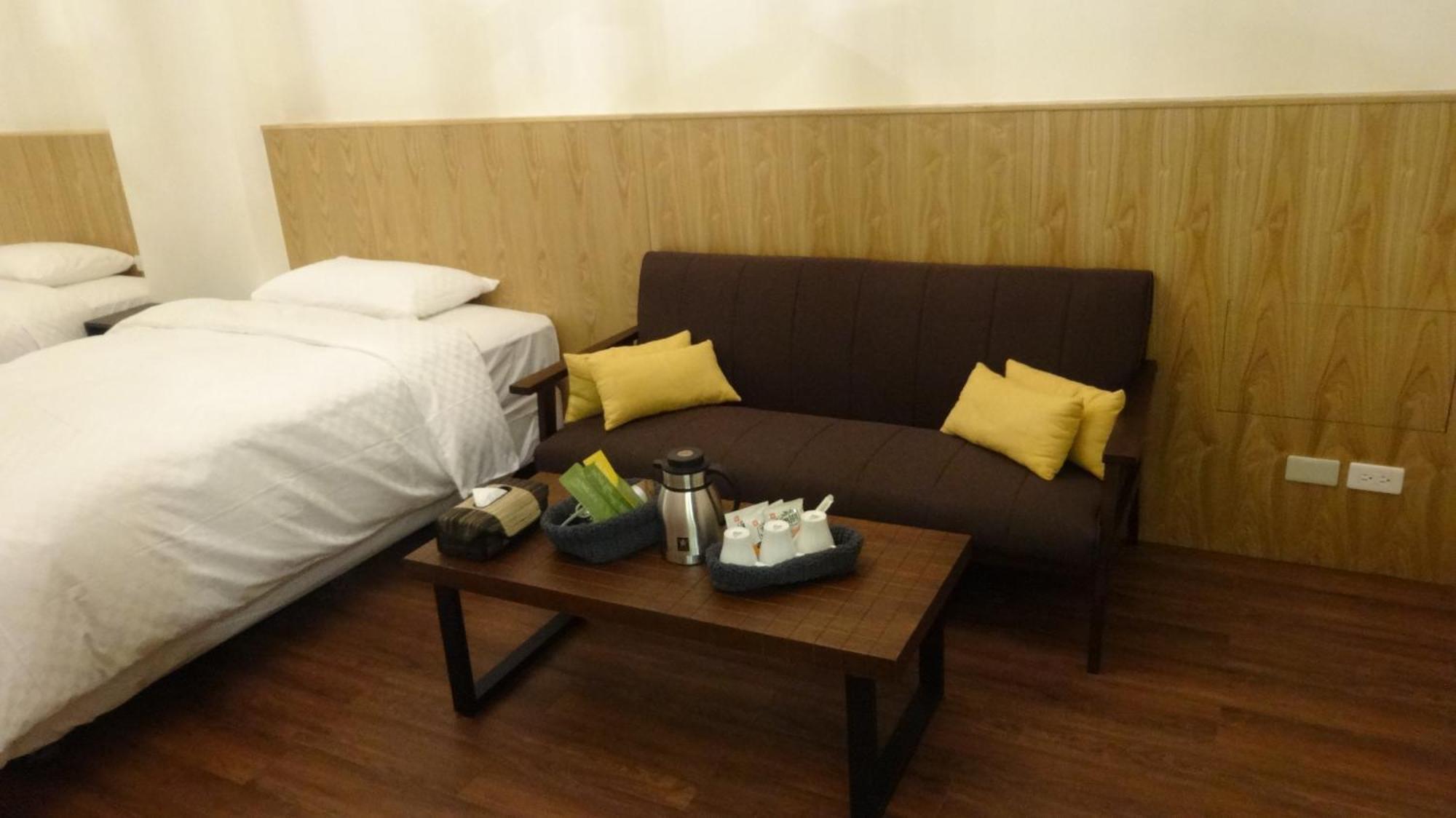 ミャオ G カフェ ホステル 花蓮市 部屋 写真